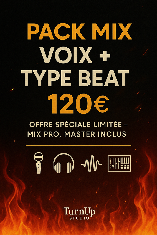 Pack Mix Voix + Type Beat - Offre Spéciale 120€